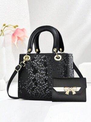 Satchel Bag for Women, Wallet included