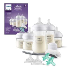 Philips AVENT Natural Baby Bottle with Natural Response Nipple, Set of 17, Clear