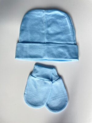 Hat and Mittens Set for Baby Boy