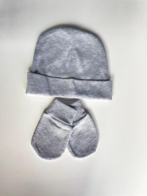 Hat and Mittens Set for Baby Boy
