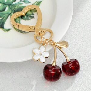 Cherry Flower Keychain