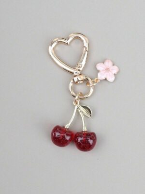 Cherry Flower Keychain